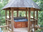 Private Gazebo with Large Hot Tub